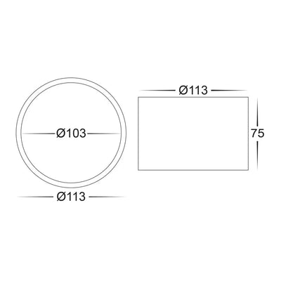 Havit Lighting Lighting Nella Black 12w Surface Mounted LED Downlight Lights-For-You