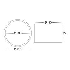 Havit Lighting Lighting Nella White 12w Surface Mounted LED Downlight Lights-For-You