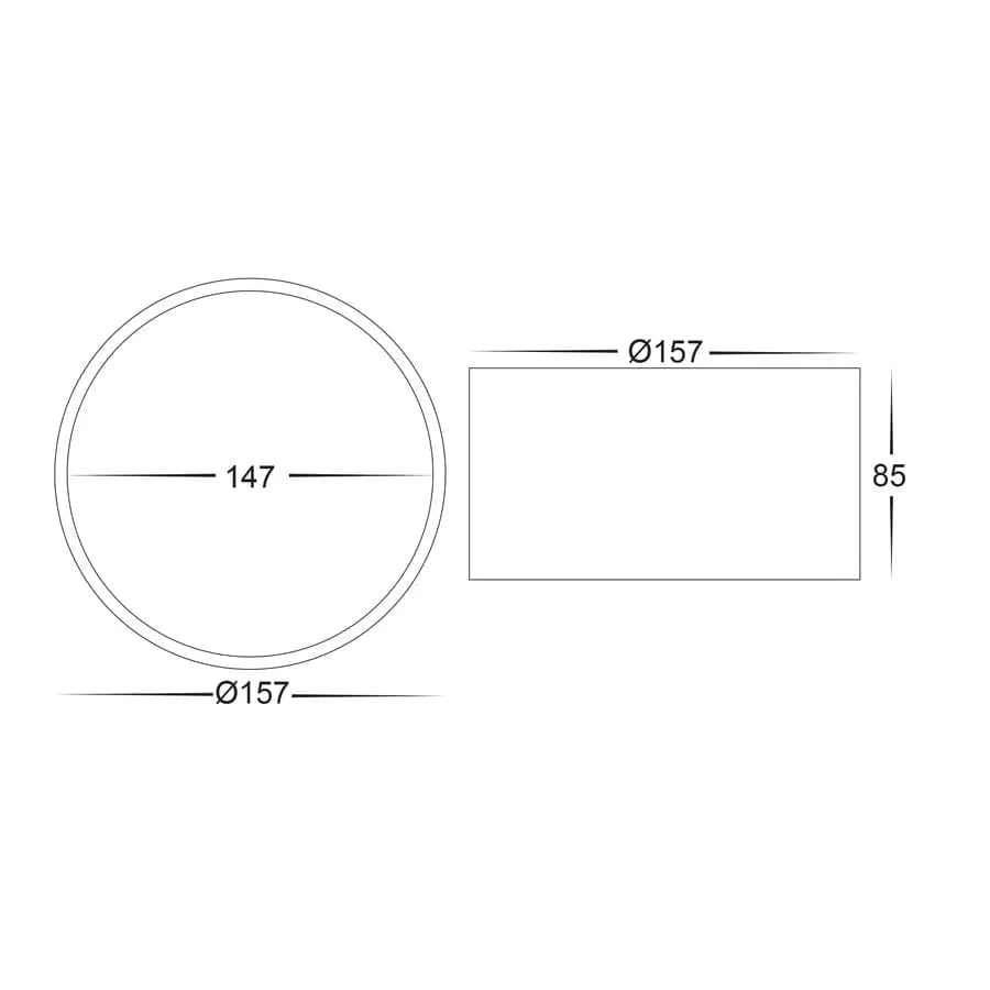 Havit Lighting Lighting Nella White 18w Surface Mounted LED Downlight with Extension Lights-For-You