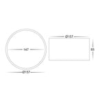 Havit Lighting Lighting Nella White 18w Surface Mounted LED Downlight with Extension Lights-For-You