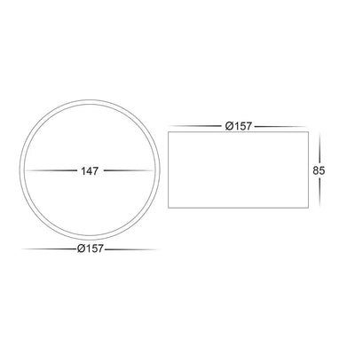 Havit Lighting Lighting Nella White 18w Surface Mounted LED Downlight with Extension Lights-For-You