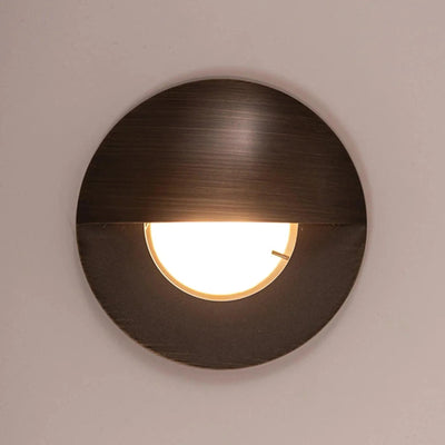 Havit Lighting Lighting Ollo LED Step Light with Eyelid TRI Colour 5w in BLK/SS316/CP/AB/BR/GPH Havit Lighting - HV19012T Lights-For-You