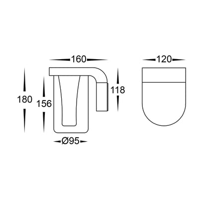 Havit Lighting Lighting Otaner Outdoor LED Wall Light CCT in Black or White Havit Lighting - HV3691T-240V Lights-For-You