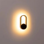 Havit Lighting Lighting Ovale Indoor LED Wall Light in Black, Black/Brass, White, White/Brass Havit Lighting - HV8080T Lights-For-You