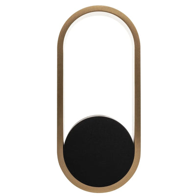 Havit Lighting Lighting Ovale Indoor LED Wall Light in Black, Black/Brass, White, White/Brass Havit Lighting - HV8080T Lights-For-You HV8080T-BLKBR