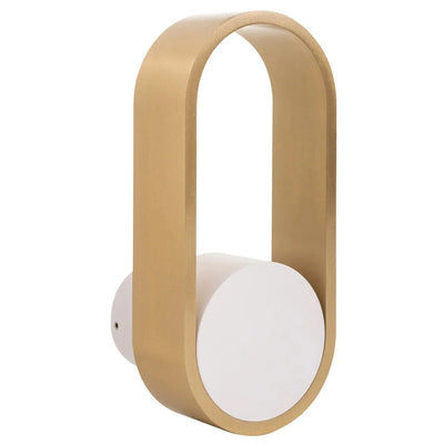 Havit Lighting Lighting Ovale Indoor LED Wall Light in Black, Black/Brass, White, White/Brass Havit Lighting - HV8080T Lights-For-You HV8080T-WHTBR