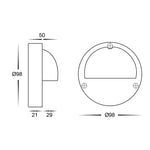 Havit Lighting Lighting Pinta LED Step Light with Eyelid CCT 2w White Havit Lighting - HV2923T, HV2924T Lights-For-You