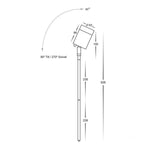 Havit Lighting Lighting Pointe LED Garden Spike Light TRI Colour in 316 Stainless Steel Black Havit Lighting - HV1401T-BLK Lights-For-You HV1401T-BLK