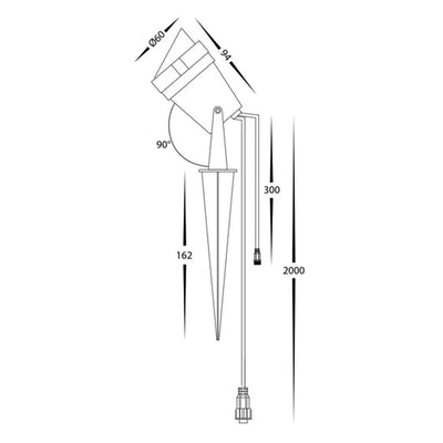 Havit Lighting Lighting Spitze LED Garden Spike Light 3w RGBCW in Black Havit Lighting - HV1428RGBCW Lights-For-You HV1428RGBCW