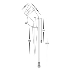 Havit Lighting Lighting Spitze LED Garden Spike Light 3w RGBCW in Black Havit Lighting - HV1428RGBCW Lights-For-You HV1428RGBCW