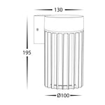 Havit Lighting Lighting Tenac Outdoor LED Wall Light in Black Havit Lighting - HV3693T-BLK Lights-For-You HV3693T-BLK