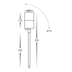 Havit Lighting Lighting Tivah LED Garden Spike Light TRI Colour 5w in Solid Brass Havit Lighting - HV1457T Lights-For-You HV1457T