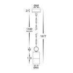 Havit Lighting Lighting Tivah Outdoor LED Pendant Light CCT IP65 Antique Brass, Black, Brass Havit Lighting HV5902T Lights-For-You