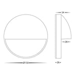 Havit Lighting Lighting Veko LED Step Light with Eyelid CCT 10w in Black, White, Brass, SS316 Havit Lighting - HV2929T Lights-For-You