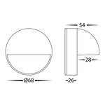 Havit Lighting Lighting Veko LED Step Light with Eyelid CCT 2w in Black, White, Brass, SS316 Havit Lighting - HV2927TVeko LED Step Light with Eyelid CCT 2w in Black, White, Brass, SS316 Havit Lighting - HV2927T Lights-For-You