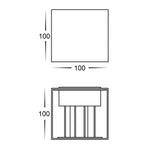 Havit Lighting Lighting Versa Black Square Up & Down Wall Light Lights-For-You