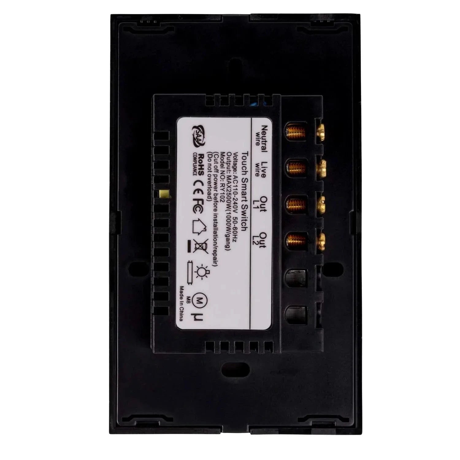 Havit Lighting Lighting Wifi 2 Gang White, Black Wall Switch Havit Lighting - HV91X0-2, HV92X0-2 Lights-For-You