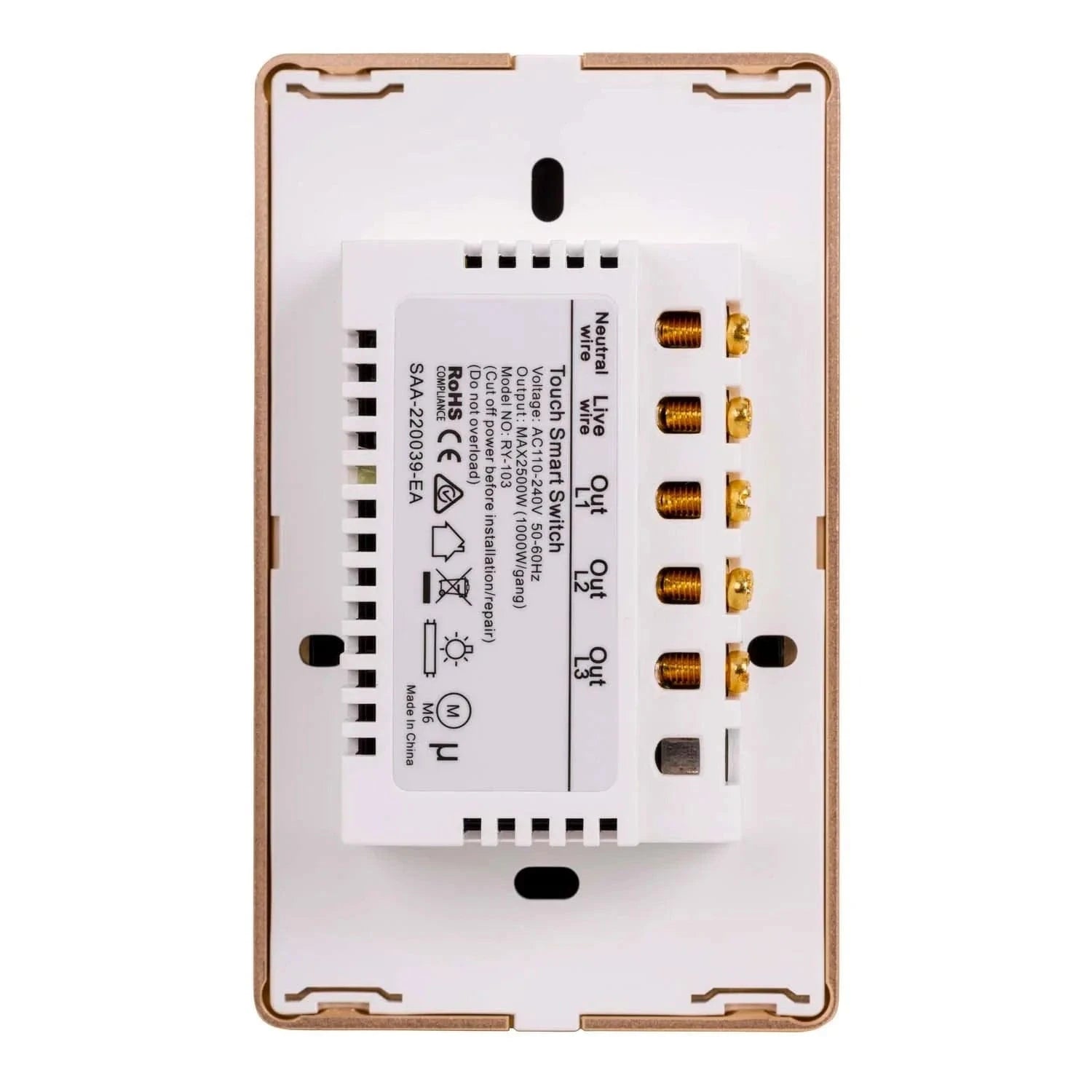 Havit Lighting Lighting Wifi 3 Gang White, Black Wall Switch Havit Lighting - HV91X0-3, HV92X0-3 Lights-For-You