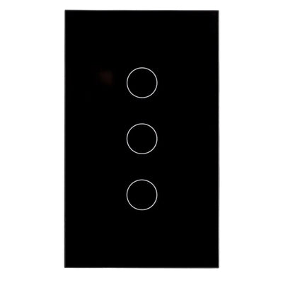 Havit Lighting Lighting Wifi 3 Gang White, Black Wall Switch Havit Lighting - HV91X0-3, HV92X0-3 Lights-For-You HV9210-3
