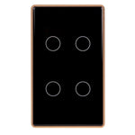 Havit Lighting Lighting Wifi 4 Gang White, Black Wall Switch Havit Lighting - HV91X0-4, HV92X0-4 Lights-For-You HV9220-4