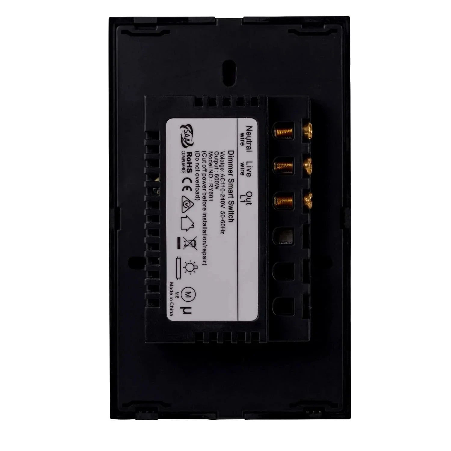 Havit Lighting Lighting Wifi Dimmer Single Gang White, Black Dimmer Wall Switch Havit Lighting - HV9111, HV9211 Lights-For-You