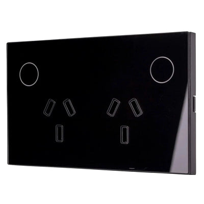 Havit Lighting Lighting Wifi Double Powerpoints White, Black Havit Lighting - HV9114, HV9214 Lights-For-You