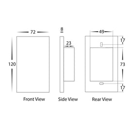 Havit Lighting Lighting Wifi Single Gang White, Black Wall Switch Havit Lighting - HV91X0-1, HV92X0-1 Lights-For-You