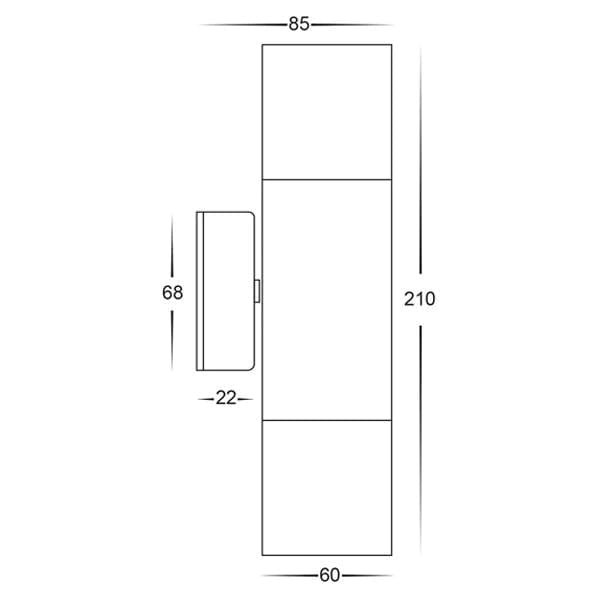 Havit Lighting Outdoor Up/Down Wall Lights 316 Stainless Steel Up/Down Wall Light Lights-For-You