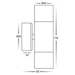 Havit Lighting Outdoor Up/Down Wall Lights Tivah Mini Up/Down Wall Light Lights-For-You HV1027MR11NW 9350418018731