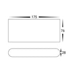 Havit Lighting Outdoor Wall Lights 6w Lisse LED Wall Down Only Light 240v Lights-For-You