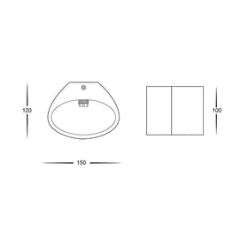 Havit Lighting Outdoor Wall Lights Arc LED Wall Plaster Light Small 3w Lights-For-You