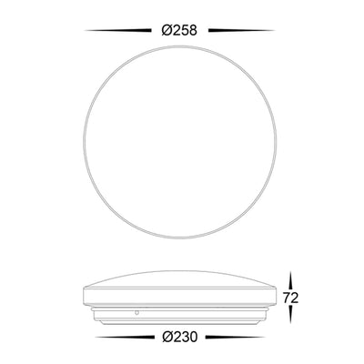 Havit Lighting Oyster Lights Ostra LED Oyster Light CCT 12w/18w/28w Lights-For-You