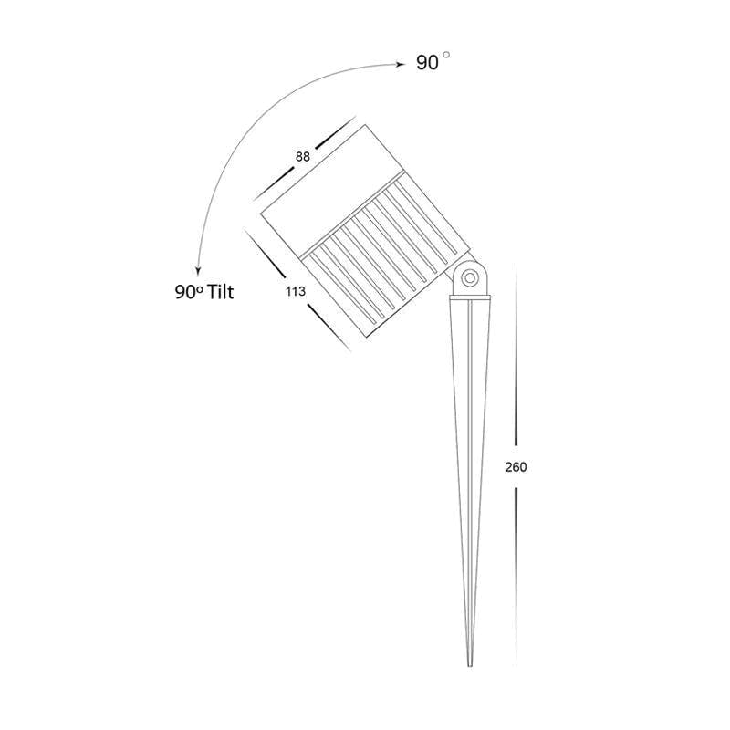 Havit Lighting Spike Lights Oasis LED Garden Spike Spotlight Lights-For-You HV1429T-24W 9350418012630