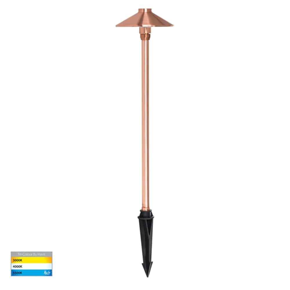 Havit Lighting Spike Lights Polari LED Spike Light CCT 3w Antique Brass, Black, Copper, SS316 Havit Lighting - HV1452T Lights-For-You HV1452T-CP 9350418029393