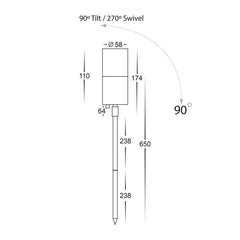 Havit Lighting Spike Lights Tivah Coloured Aluminium TRI Colour Lights-For-You HV1487T 9350418015907