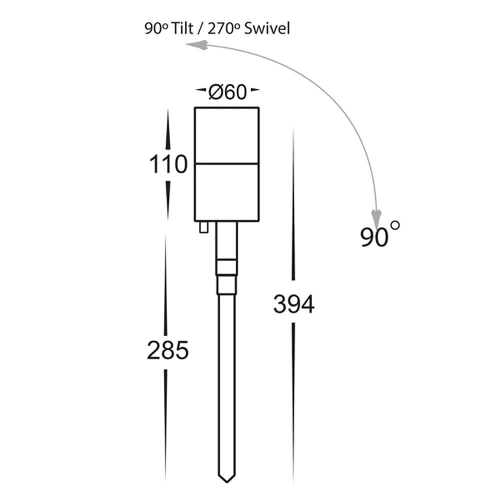 Havit Lighting Spike Lights Tivah LED Garden Spike Light CCT 5w Lights-For-You HV1477T 9350418027696