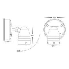 Havit Lighting Spot Lights Focus Polycarbonate Black Or White Lights-For-You