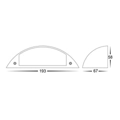 Havit Lighting Step Lights Curva Antique Brass LED Lights-For-You HV3253T-AB-12V