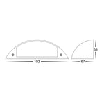 Havit Lighting Step Lights Curva Black LED Step Light Lights-For-You HV3253T-BLK-12V