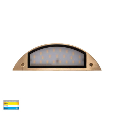 Havit Lighting Step Lights Curva Solid Brass LED Step Light Lights-For-You HV3253T-BR-12V