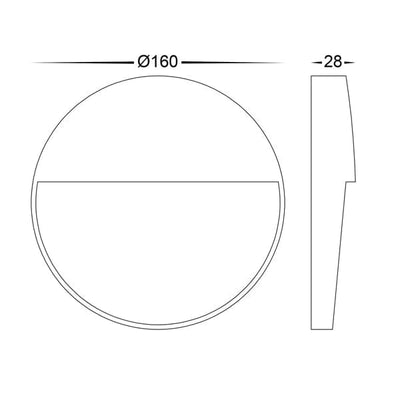 Havit Lighting Step Lights Fino Round Outdoor LED Step Light CCT 6w Lights-For-You