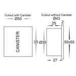 Havit Lighting Step Lights LED Step Light Mini Recessed Square Lights-For-You