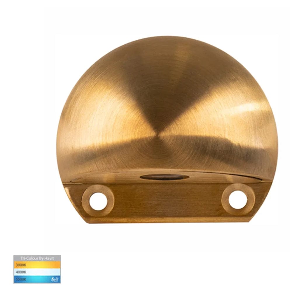 Havit Lighting Step Lights Solid Brass Occhio LED Eyelid Step Light 3w Available in 6 Colours Havit Lighting - HV3281T Lights-For-You HV3281T-BR-12V