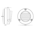 Havit Lighting Step Lights Pinta CCT LED Step Light Louvered 12v in 316 Lights-For-You HV2905T-12V 9350418012647