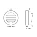 Havit Lighting Step Lights Pinta CCT LED Step Light Louvred 12v Lights-For-You HV2925T-12V 9350418013194