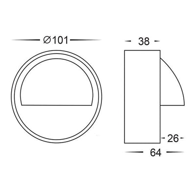 Havit Lighting Step Lights Pinta Step Light With Large Eyelid Lights-For-You