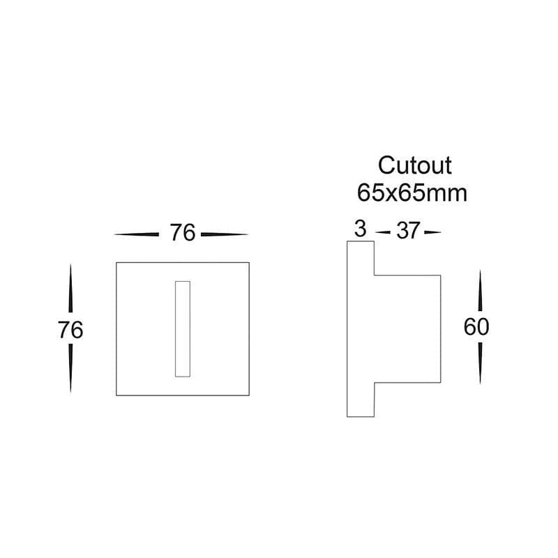 Havit Lighting Step Lights Slot LED Step Light White Square Lights-For-You