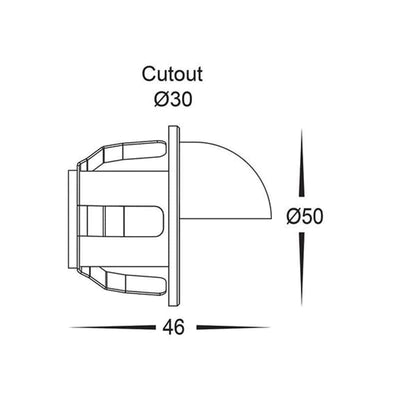 Havit Lighting Step Lights Step Lights Recessed LED with Mini Eyelid Lights-For-You HV3263W 9350418004154