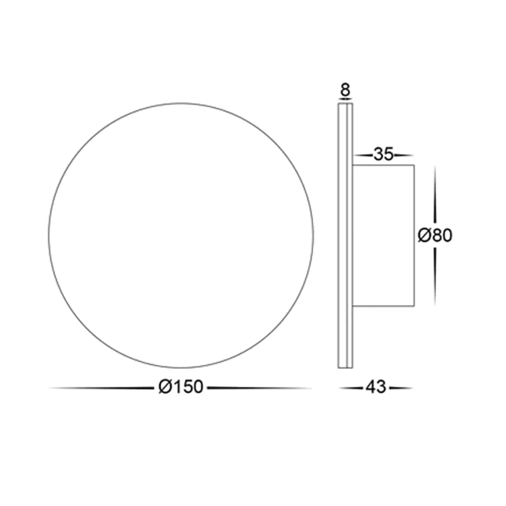 Havit Lighting Wall Lights Halo TRI Colour LED Wall Light Lights-For-You