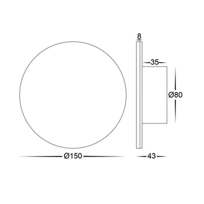 Havit Lighting Wall Lights Halo TRI Colour LED Wall Light Lights-For-You